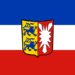 Flagge mit Wappen von Schleswig-Holstein